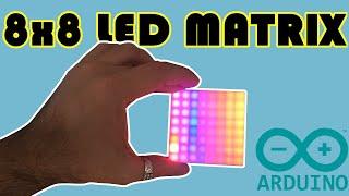 How to use WS2812 8x8 LED matrix with Arduino and FastLED library