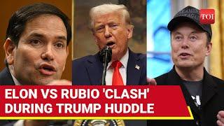 Trump Cabinet Erupts; Elon Clashes With Secy Rubio | President Steps In, Lashes Out At Reporter