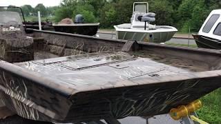 Quick Walk Around of the SeaArk 2472FXJT Jet Tunnel Center Console Fishing Boat