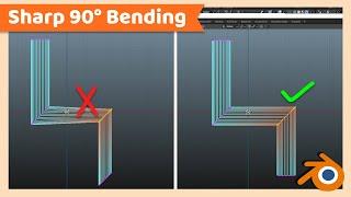 Create Sharp 90 Degree Bending or Angle | Blender Tutorial