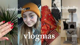 vlogmas 2| balím dárky, nové nehty, stavím škrabadlo, uklízím~ Eliška