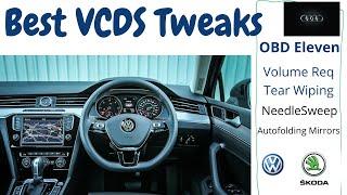 VCDS Tweaks Unlocking VW, Skoda and Audi Hidden features | OBD Eleven Tweaks | Needle Sweep