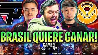 IBAI CHARLA DE SERIES VIENDO BRASIL EN WORLDS! - PNG vs VKE Game 2 WORLDS PLAY IN 2024 IBAI ESPAÑOL