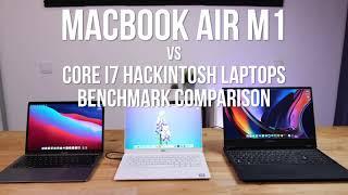 MacBook Air M1 Vs Core i7 Hackintosh Laptops - Just Benchmarks