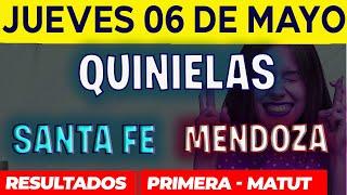 Quinielas Primera y matutina de Santa fé y Mendoza Jueves 6 de Mayo