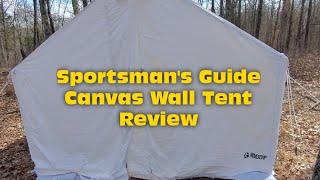 Sportsman's Guide wall tent review