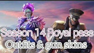 Season 14 Royal Pass Emotes Gun skins  outfits PUBG MOBILE