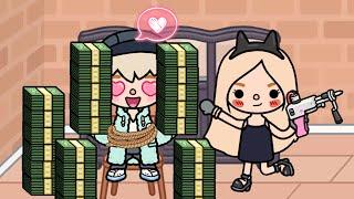 Rich boy fell in love with the kidnapper girl  | Toca life story | Toca Boca