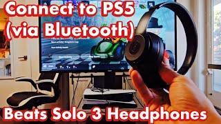 How to Connect Beats Solo 3 Headphones to PS5 (via Bluetooth)