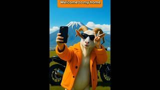 "The Goat’s Hilarious Prank on the Orange Cat!#cat#humanity #shorts