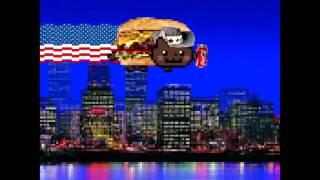 Scary Pop Up Nyan Cat Around The World Tour - USA