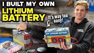 BUILDING my own LITHIUM BATTERY from SCRATCH!