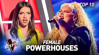 Female POWERHOUSE Singers Made the Coaches JAWS DROP in the Blind Auditions of The Voice