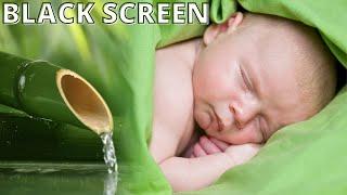 The white noise of the water flowing from the bamboo will put your baby to sleep - BLACK SCREEN