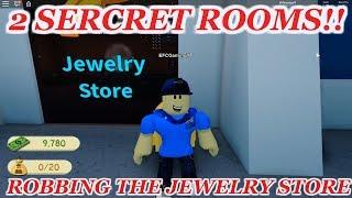 2 SECRET ROOMS IN ROBBING THE JEWELRY STORE!! | ROBLOX Robbery Simulator