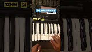 "The Real Slim Shady"(Piano Tutorial) #shorts #therealslimshady