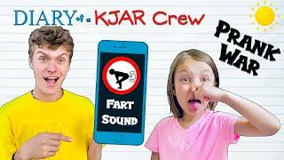 PRANK War With SIBLINGS!! Good Sis vs Bad Bro Challenge!! DIARY of a KJAR Crew!!