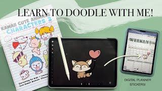 Digital Doodling for Planners | Doodle with me in Procreate! Making digital planner stickers!