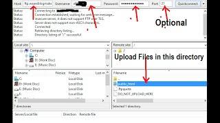 How to Upload Website files by using FileZilla FTP Client