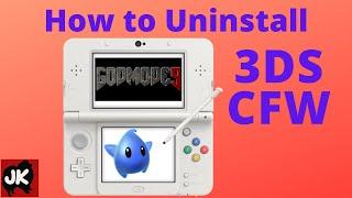 how to uninstall 3DS CFW