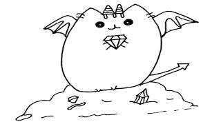 Drawing Dragonsheen - Bringing Cute Dragon Pusheen to Life!