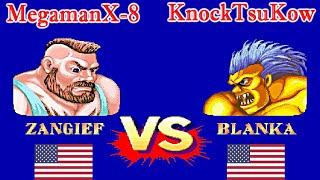 Street Fighter II': Hyper Fighting - MegamanX-8 vs KnockTsuKow