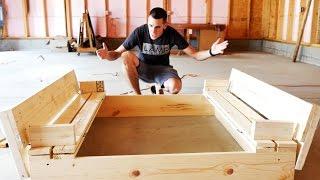 HOW TO BUILD A SANDBOX WITH BENCH SEATS #DIY