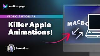 Make Killer Animations like Apple Using WordPress and Motion.page!