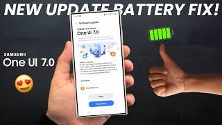 Samsung One UI 7 Battey Drain Issue FIX! (NEW UPDATE)
