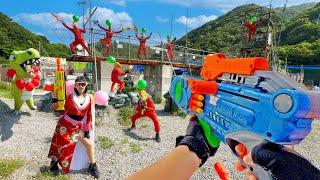 Nerf War | Amusement Park Battle 122(Nerf First Person Shooter)
