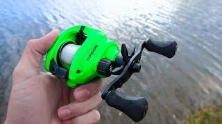 NEW 13 Fishing Inception SZ Cast Test (GREEN REEL)