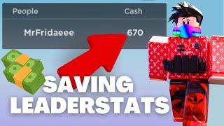 How To Make Saving Leaderstats On Roblox Studio 2024! | Source Code Provided