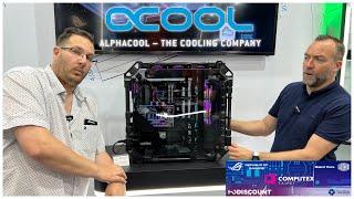 Un boitier de OUF en carbone chez ALPHACOOL au COMPUTEX 2023