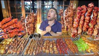 CAN I BEAT THE RESTAURANTS BBQ SKEWER RECORD?! | Joel Hansen