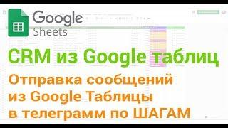  Отправка сообщений из Google Таблицы в телеграмм по шагам.