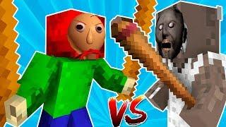 ГРЕННИ ПРОТИВ БАЛДИ ШКОЛА МОНСТРОВ В МАЙНКРАФТ НОВАЯ АНИМАЦИЯ minecraft baldi vs granny Animation