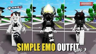 OUTFIT SIMPLE EMO For Girl In Brookhaven ID/CODES - Roblox Part 3