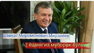 Муҳтарам президентимиз Шавкат Миромонович Мирзиёев бугун муборак 62 ёшни қарши олдилар!