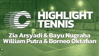 FUN TENNIS Zia Arsyadi & Bayu Nugraha VS William Putra & Borneo Oktafian