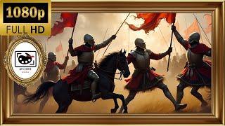 Epic Heroic Battle Scene | Full HD Framed Artwork | Art Corner Screens