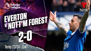 Everton v. Nottingham Forest 2-0 - Highlights & Goles | Premier League | Telemundo Deportes