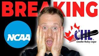 BREAKING: Major Junior-NCAA Hockey Rule Change | Full Breakdown