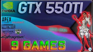 *NVIDIA GeForce GTX 550 Ti 1gb in 9 GAMES   | 2023