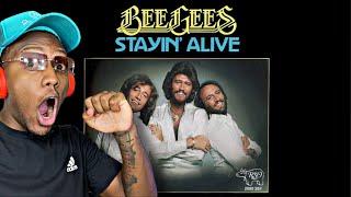 FIRST TIME HEARING | Bee Gees - Stayin' Alive (Official Music Video) | REACTION