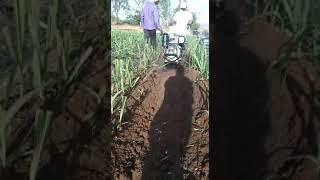 Kirloskar power weeder min t 8 hp deluxe model sugarcane demo