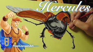 The Real life Hercules Acrylic Painting - “Hercules ” by FreekJansenArt