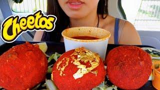 ASMR EATING HOT CHEETOS CHEESE BALLS BIRRIA CAR MUKBANG REAL Sound 먹방 TWILIGHT SHOW
