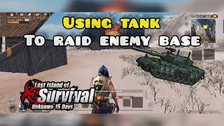 Raiding Enemy base Using tank #raid #onlineraid #lastislandofsurvival #gaming #liosraid #rust