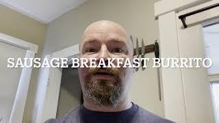 One pan sausage breakfast burrito
