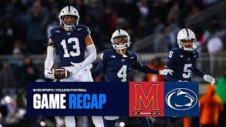 No. 4 Penn State DEFEATS Maryland, clinch spot in the Big Ten title game | Game Recap